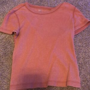 This is an orange shirt from aerie it is XS